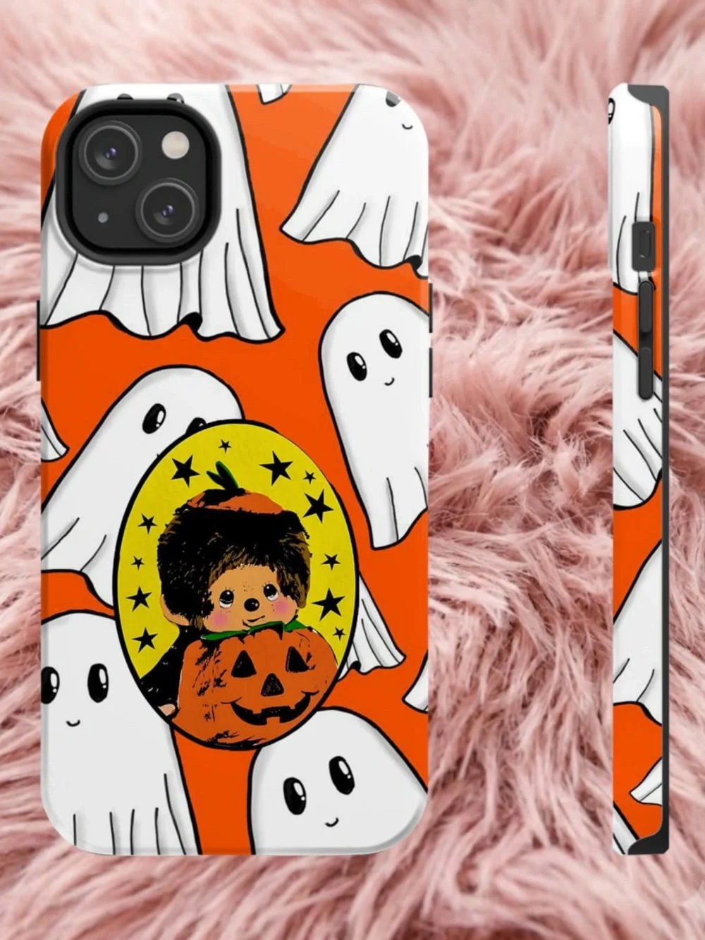 Cute Doll Halloween Ghost Phone Case - Orange